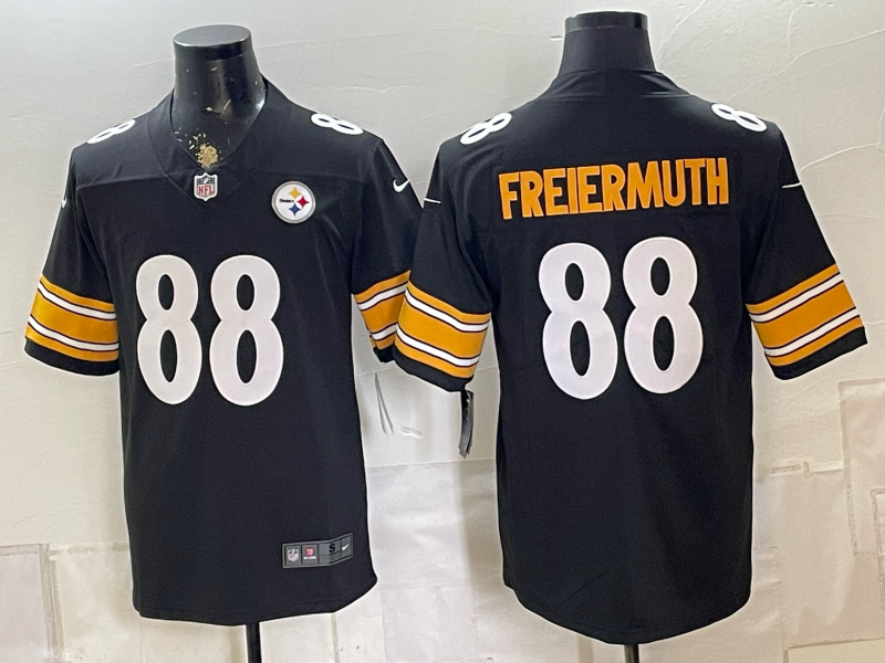2026 Men Pittsburgh Steelers #88 Freiermuth Black Limited Nike NFL Jersey0831004